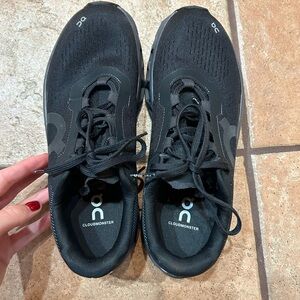 On Running Cloudmonster Men's Black Athletic Running Shoes